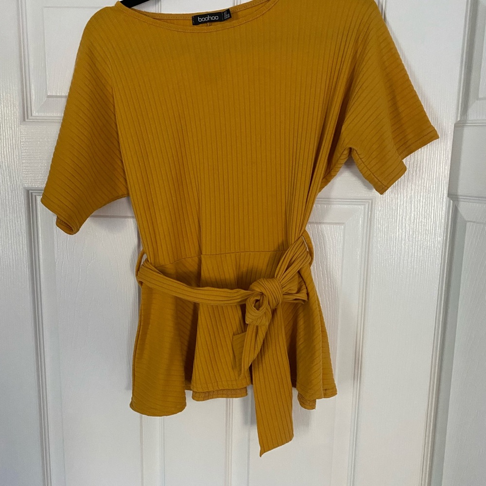Boohoo Peplum Top